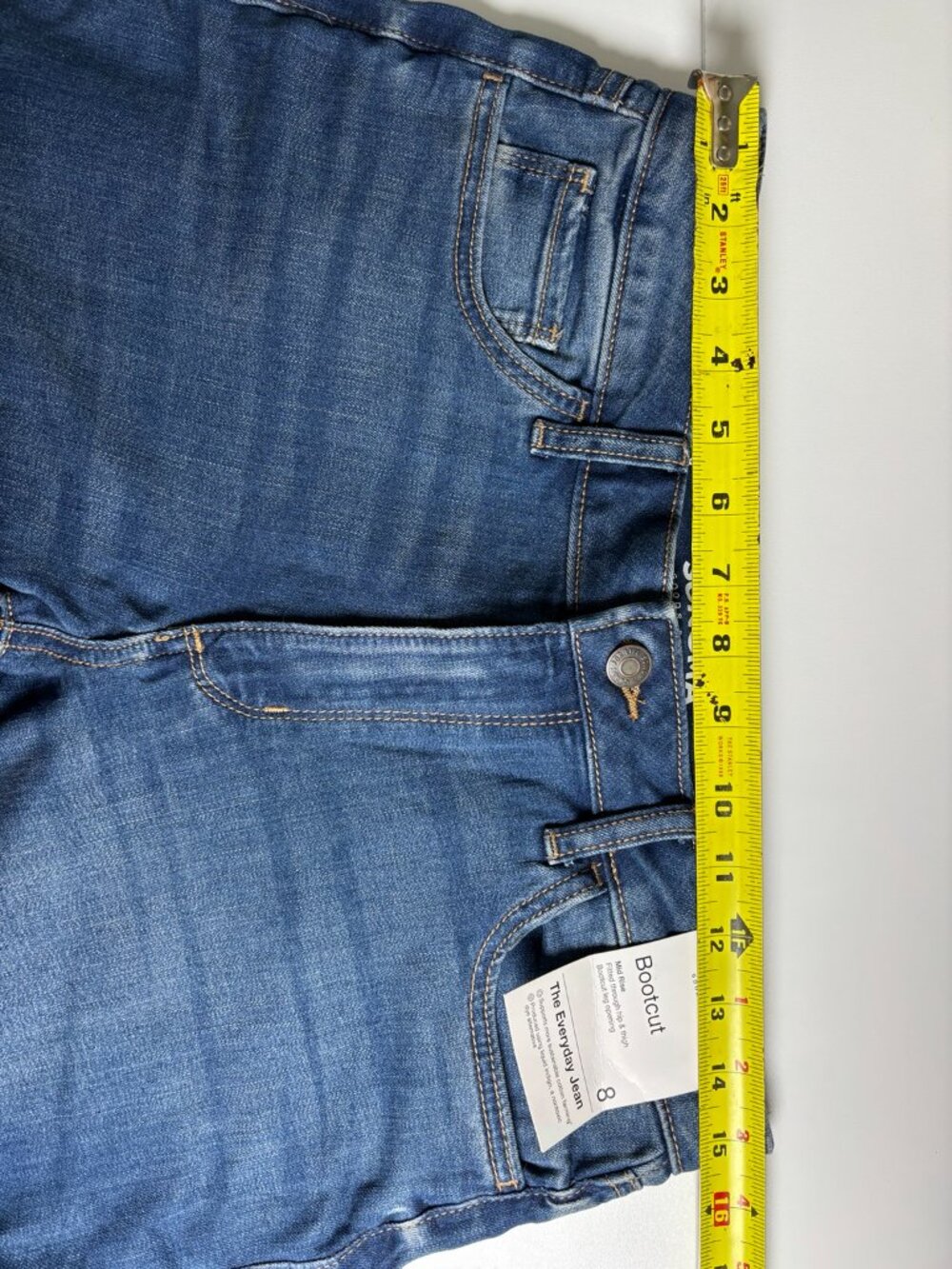 NWT Sonoma Bootcut Jeans Women's Size 8 Mid Rise Stretch Blue - Picture 8 of 13